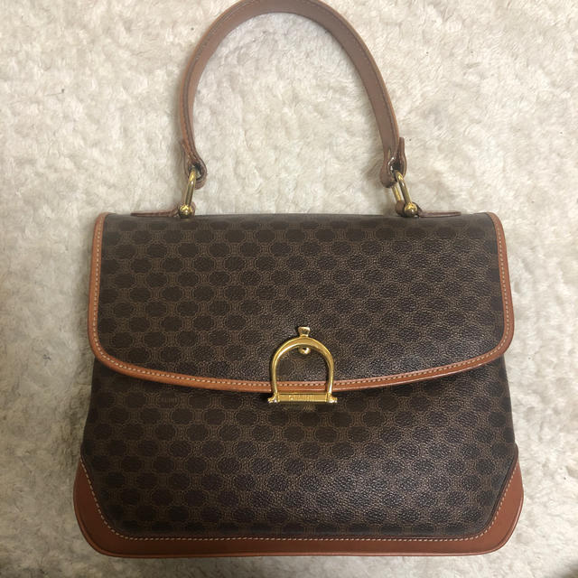 豪奢な celine マカダム ハンドバッグ セリーヌ - ハンドバッグ 豪奢な celine マカダム ハンドバッグ セリーヌ - ハンドバッグ