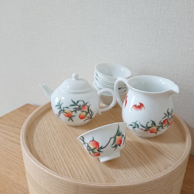 中国茶器セット (急須・茶海・茶杯×6)