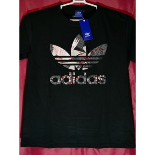 アディダス(adidas)のadidas　アディダス　ビッグロゴ　和柄鶴　Lサイズ(Tシャツ/カットソー(半袖/袖なし))