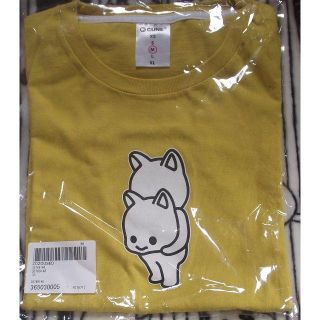 キューン(CUNE)のレア!! CUNE 猫ネコねこ 大人気「HERO」Tシャツ 黄色 Mサイズ(Tシャツ/カットソー(半袖/袖なし))