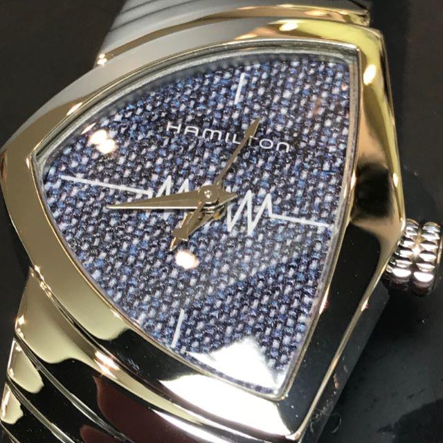 全国総量無料で Hamilton ブルーテキスタイルストラップ H242 新品