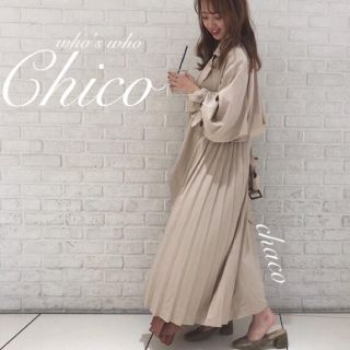 フーズフーチコ(who's who Chico)の新作🌷¥14080【Chico】サイドプリーツトレンチコート ライナーつき(トレンチコート)