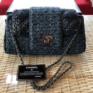 シャネル(CHANEL)のCHANELショルダーバッグ/ツイードチェーン【美品】(ショルダーバッグ)