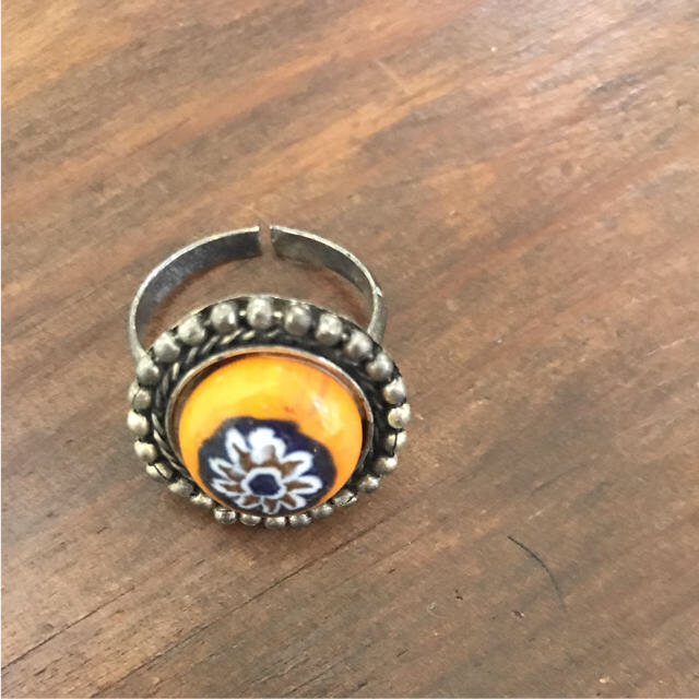 MALAIKA(マライカ)のガラス玉リング メンズのアクセサリー(リング(指輪))の商品写真