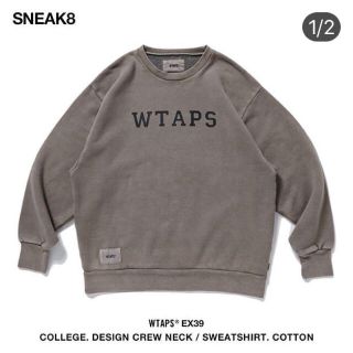 ダブルタップス(W)taps)のM サイズ　WTAPS COLLEGE. DESIGN CREW NECK (スウェット)