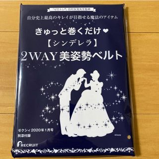 ディズニー(Disney)のゼクシィ 2020年 01月号　付録 シンデレラ2way美姿勢ベルト(結婚/出産/子育て)