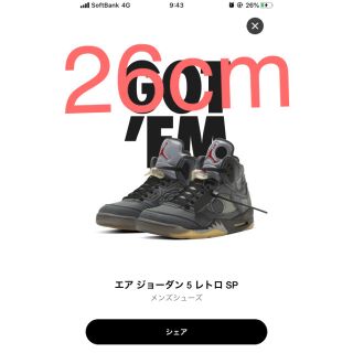 ナイキ(NIKE)のエアジョーダン5(スニーカー)