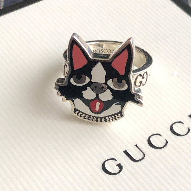 Gucci(グッチ)のグッチ　ボストンテリア　指輪　BOSCO&ORSO レディースのアクセサリー(リング(指輪))の商品写真