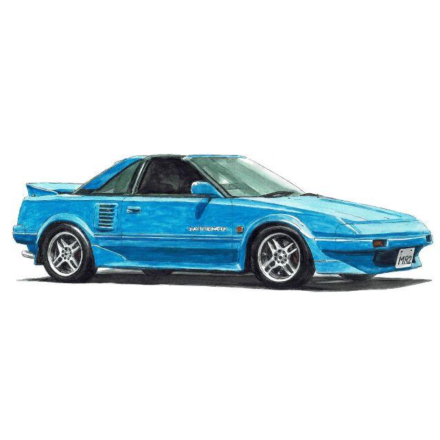 NC-925トヨタ MR2 1600限定版画 直筆サイン額装●作家平右ヱ門 エンタメ/ホビーの美術品/アンティーク(版画)の商品写真