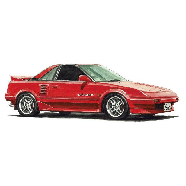 NC-925トヨタ MR2 1600限定版画 直筆サイン額装●作家平右ヱ門 エンタメ/ホビーの美術品/アンティーク(版画)の商品写真