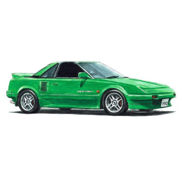 NC-929 MR2 1.6/2.0GT-S限定版画直筆サイン額装●作家平右ヱ門 2