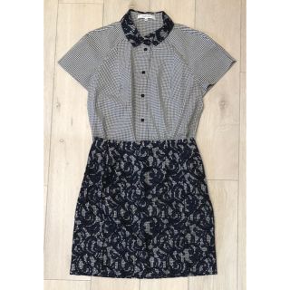 カルヴェン(CARVEN)のcarven ギンガムチェック　セットアップ　36 (セット/コーデ)