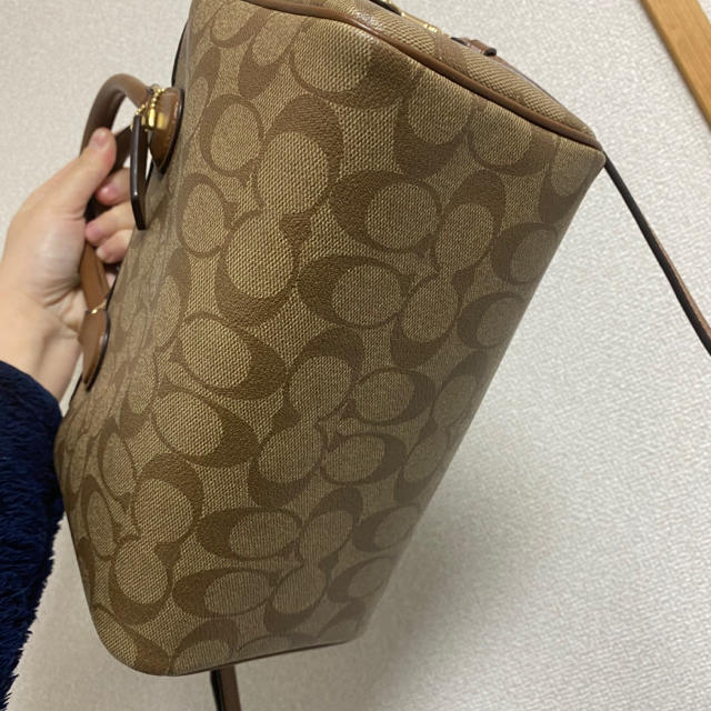 COACH(コーチ)の値下げ　コーチ　ミニボストン　美品　ショルダーバック レディースのバッグ(ボストンバッグ)の商品写真