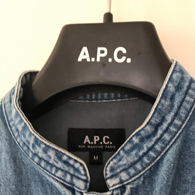 A.P.C(アーペーセー)のアーペーセー　スタンドカラーダンガリーブラウス レディースのトップス(シャツ/ブラウス(長袖/七分))の商品写真