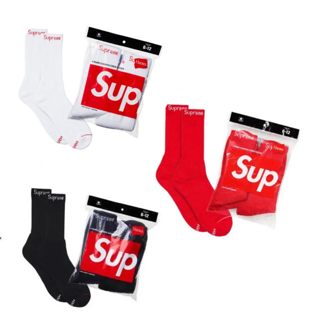 Supreme Hanes ソックス シュプリーム