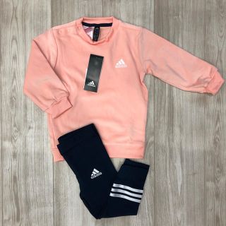 アディダス(adidas)のさー様　専用　アディダス　ガールズ　ベルベット　レギンス　セットアップ　85cm(トレーナー)