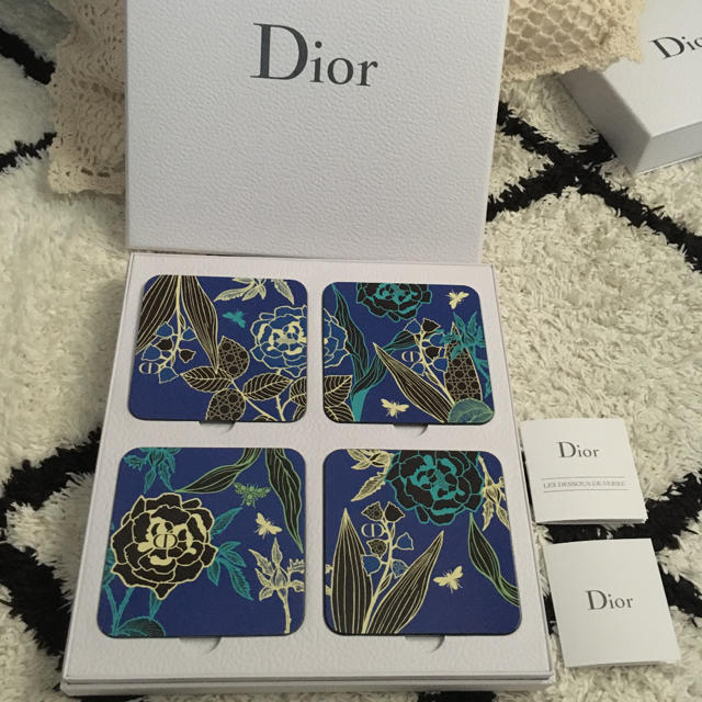 Christian Dior(クリスチャンディオール)のディオール　コースター　セット インテリア/住まい/日用品のキッチン/食器(テーブル用品)の商品写真