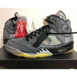 ナイキ(NIKE)のAIR JORDAN 5 × off-white 28 NIKE V(スニーカー)