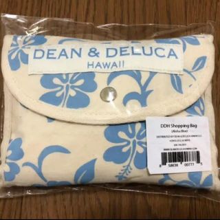 ディーンアンドデルーカ(DEAN & DELUCA)の【新品・未使用】DEAN&DELUCA  エコバッグ ハイビスカス 水色(エコバッグ)