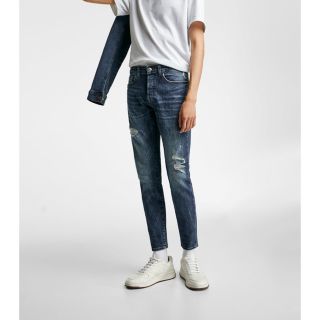 ザラ(ZARA)の【早い者勝ち]]ZARA ダメージデニム ザラ スキニーデニム(デニム/ジーンズ)