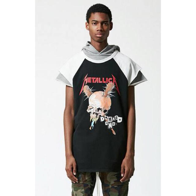 FEAR OF GOD(フィアオブゴッド)のFOG Metallica Cut-Off Raglan tee Tシャツ メンズのトップス(Tシャツ/カットソー(半袖/袖なし))の商品写真