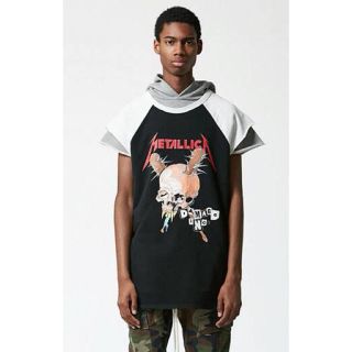 フィアオブゴッド(FEAR OF GOD)のFOG Metallica Cut-Off Raglan tee Tシャツ(Tシャツ/カットソー(半袖/袖なし))