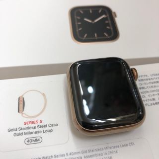 アップルウォッチ(Apple Watch)のApple  Watch SERIES5 40mm ステンレス(その他)