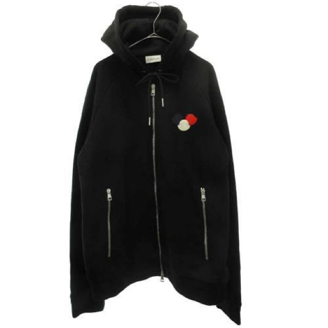 MONCLER(モンクレール)のなー様専用　Monclerモンクレール★ジップパーカー黒ブラック メンズのトップス(パーカー)の商品写真