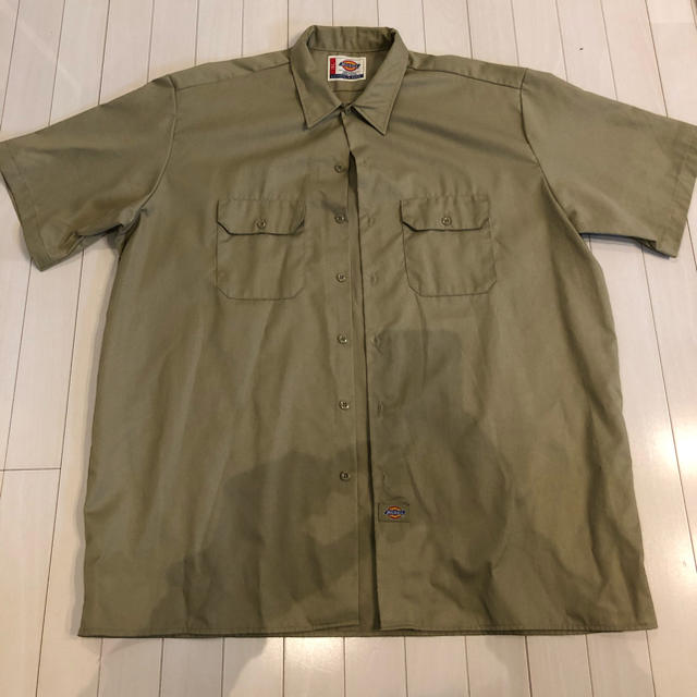 Dickies(ディッキーズ)のDICKIES 半袖ワークシャツ　2XL 美品 メンズのトップス(シャツ)の商品写真