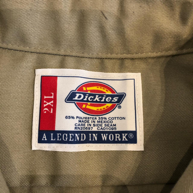 Dickies(ディッキーズ)のDICKIES 半袖ワークシャツ　2XL 美品 メンズのトップス(シャツ)の商品写真