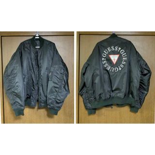 ゲス(GUESS)のGUESS/ゲス MA-1 別注スーパービッグシルエット サイズL(ブルゾン)