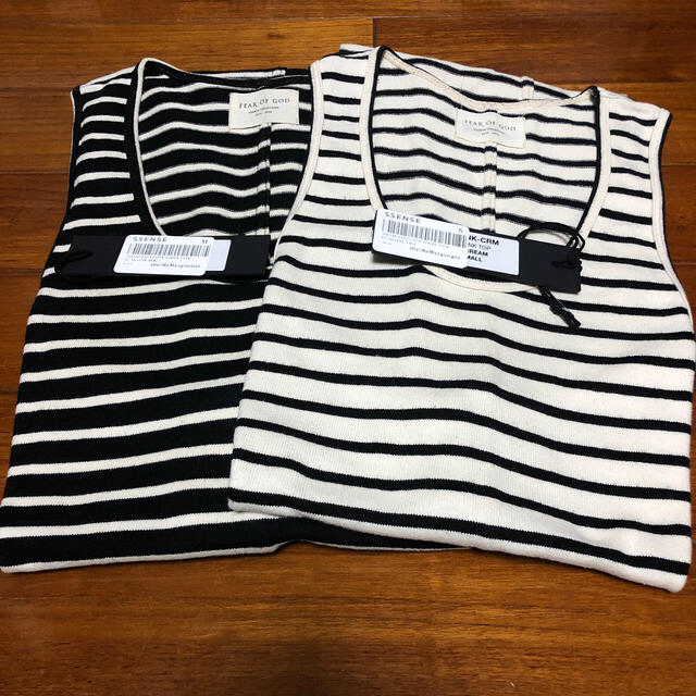 offwhiteFEAR OF GOD SSENCE限定 STRIPE TANK TOP
