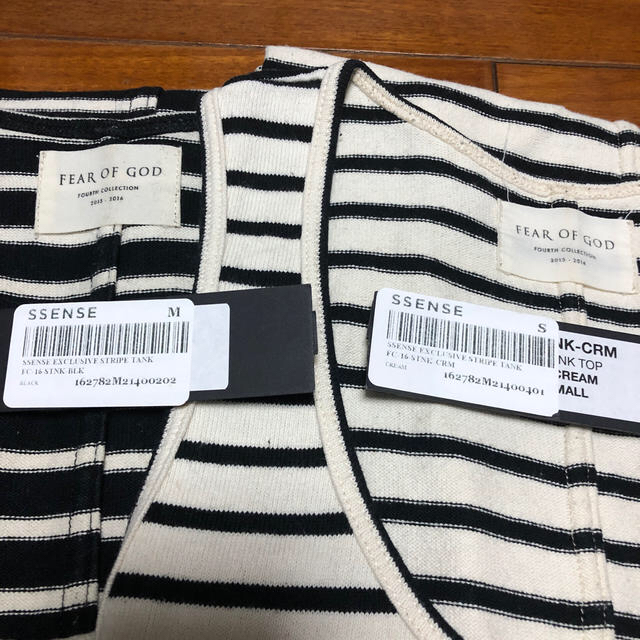 FEAR OF GOD(フィアオブゴッド)のFEAR OF GOD SSENCE限定 STRIPE TANK TOP メンズのトップス(タンクトップ)の商品写真