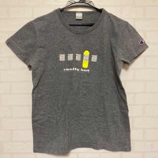 チャンピオン(Champion)の【USED】Champion チャンピオン グレー 半袖 イラスト入り(Tシャツ(半袖/袖なし))