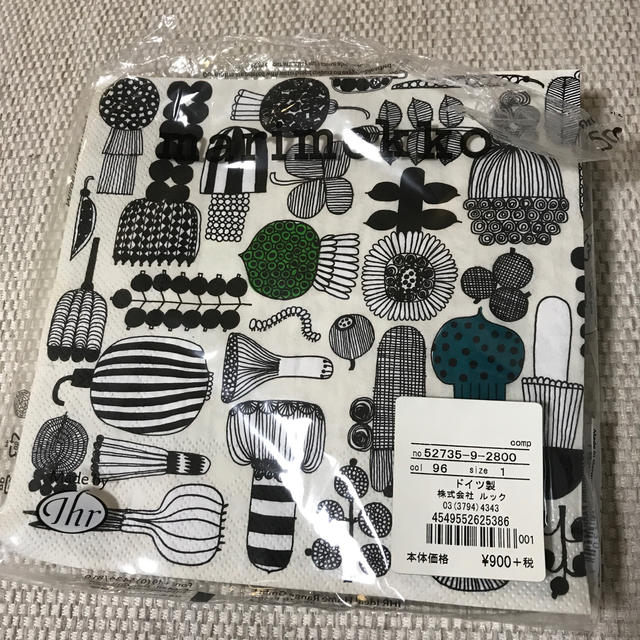 marimekko(マリメッコ)のマリメッコ  ペーパーナプキン インテリア/住まい/日用品のキッチン/食器(テーブル用品)の商品写真