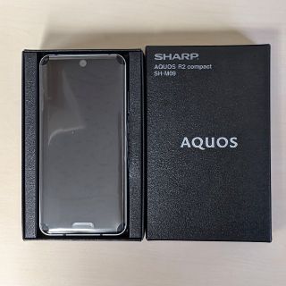 アクオス(AQUOS)の【新品】SH-M09 AQUOS R2 compact ブラック SIMフリー(スマートフォン本体)