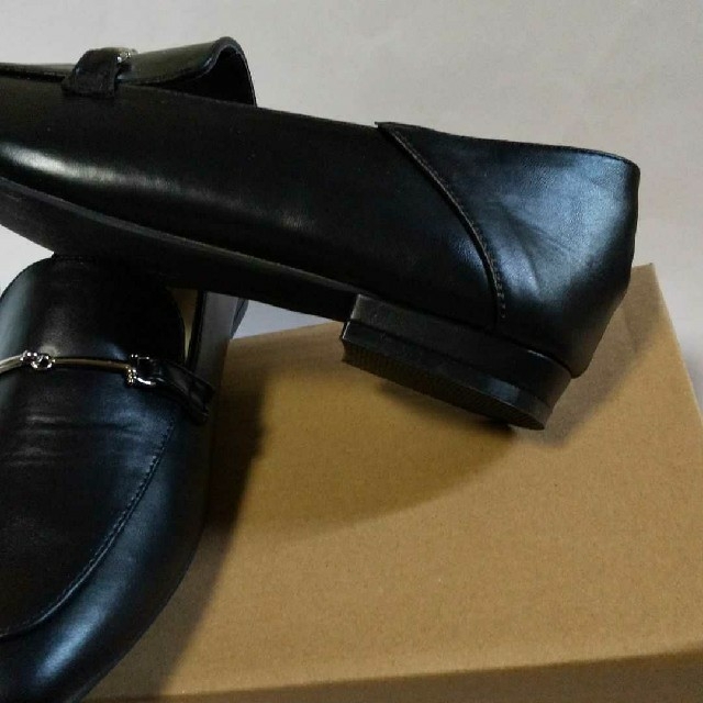 レディース  ローファー ブラック 25㎝ レディースの靴/シューズ(ローファー/革靴)の商品写真