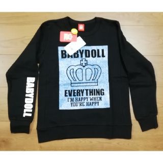 ベビードール(BABYDOLL)のタグ付新品♪BABYDOLLトレーナー☆150センチ(Tシャツ/カットソー)