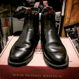 レッドウィング(REDWING)のレッドウィング　サイドゴアブーツ　8194　us8.5 26.5 ブラック(ブーツ)