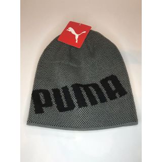 プーマ(PUMA)の☆miu様専用☆♡PUMA♡グレー×黒　ニット帽(ニット帽/ビーニー)