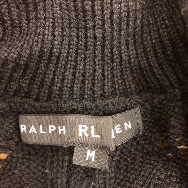 Ralph Lauren(ラルフローレン)の新品同様 ニットカーディガン ラルフローレン ブラック レディースのトップス(カーディガン)の商品写真