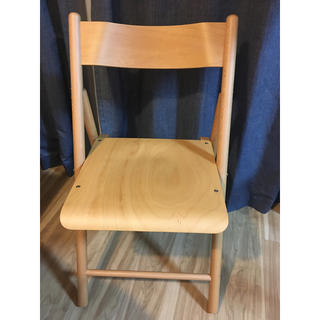 無印良品　ブナ材　折り畳みチェア　椅子　２脚セット