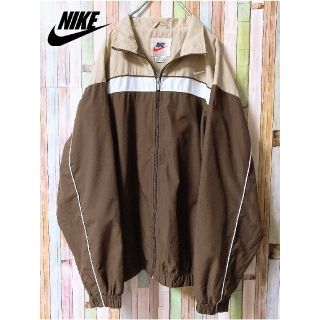 ナイキ(NIKE)の【希少】 NIKE ナイキ 90s 白タグ ナイロンジャケット ブラウン(ナイロンジャケット)