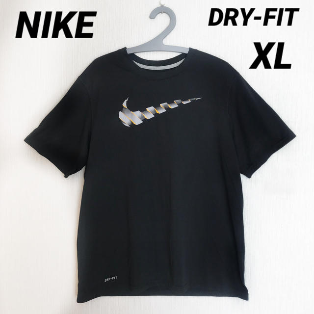 NIKE(ナイキ)のナイキ XL ストリート系 Tシャツ ドライフィット 黒 美品 お洒落 メンズ メンズのトップス(Tシャツ/カットソー(半袖/袖なし))の商品写真