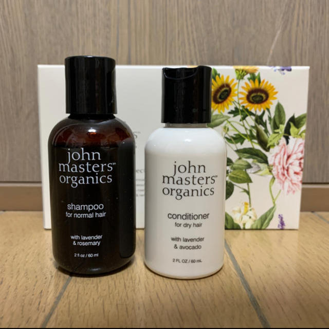 John Masters Organics(ジョンマスターオーガニック)のトラベルサイズ　シャンプー&コンディショナー コスメ/美容のヘアケア/スタイリング(シャンプー)の商品写真