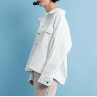 メルロー(merlot)の新品　フィリル　ラグランミリタリージャケット　ホワイト(Gジャン/デニムジャケット)