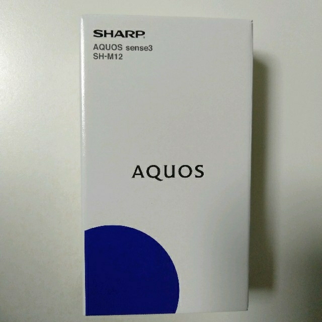 AQUOS(アクオス)の新品 AQUOS sense3 SH-M12 ブラック SIMフリー スマホ/家電/カメラのスマートフォン/携帯電話(スマートフォン本体)の商品写真