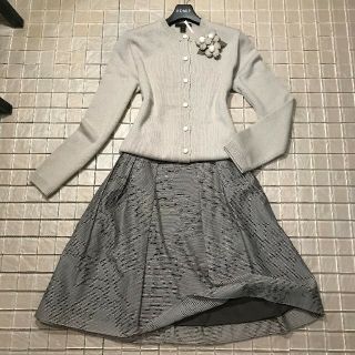 フォクシー(FOXEY)のFOXEY☆フォクシー☆65,000円☆ボーダー スカート☆38(ひざ丈スカート)