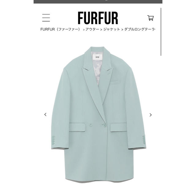 fur fur(ファーファー)のダブルロングテーラードジャケット レディースのジャケット/アウター(テーラードジャケット)の商品写真