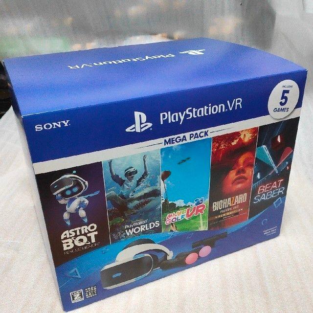 PlayStation VR(プレイステーションヴィーアール)の新品未開封 PlayStationVR MEGA PACK プレステ PSVR エンタメ/ホビーのゲームソフト/ゲーム機本体(家庭用ゲーム機本体)の商品写真